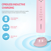 Candor CD-5166 soniczna szczoteczka do zębów dla dorosłych automatyczne elektryczne szczoteczki do zębów akumulator z 8 głowicami wymiana IPX8 szczotka do zębów 2